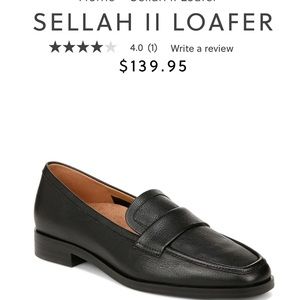 Black Vionic Leather Loafers